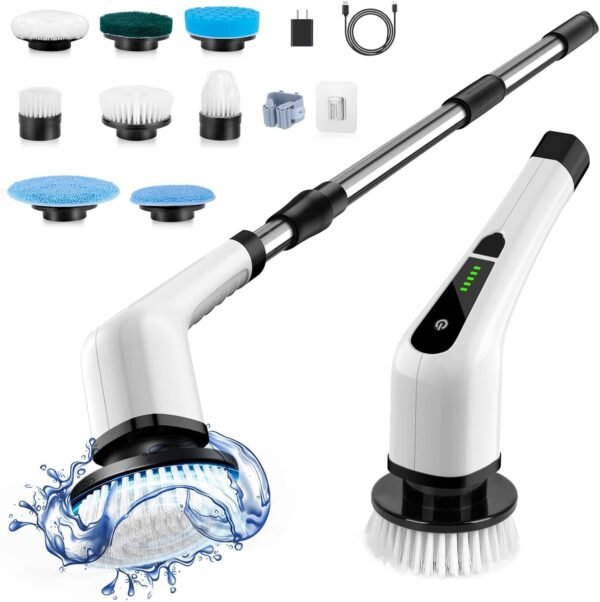 Electric Spin Scrubber, Cordless Cleaning Brush - Image 4